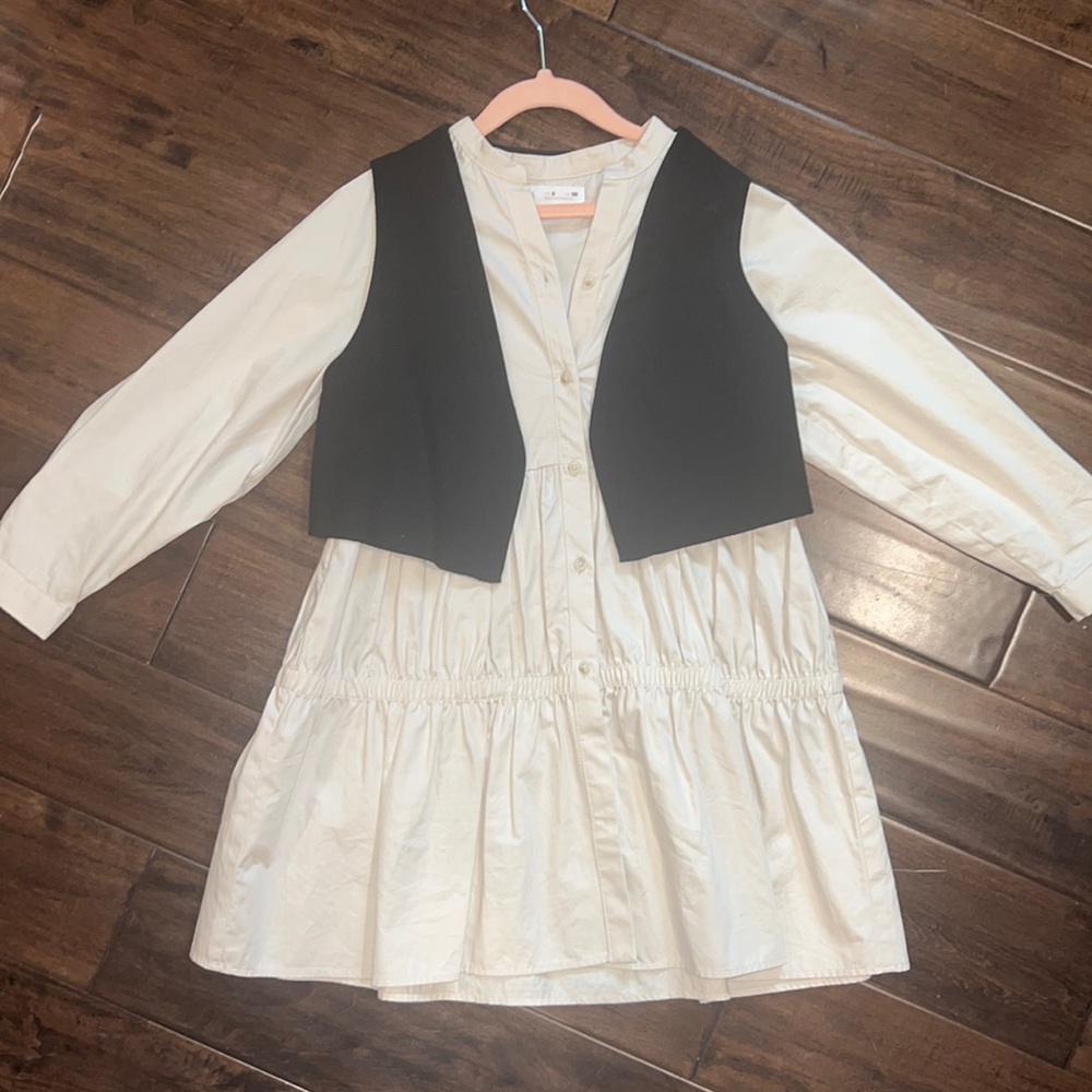 Girls dress with vest